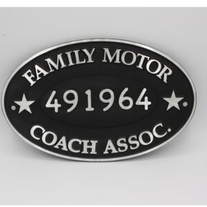 FMCA Membership Plate - Front view