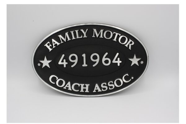 FMCA Membership Plate - Front view